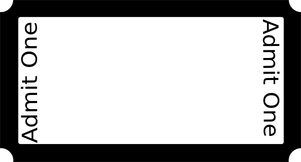 600x324 Blank Ticket On Full Size Paper Clip Art
