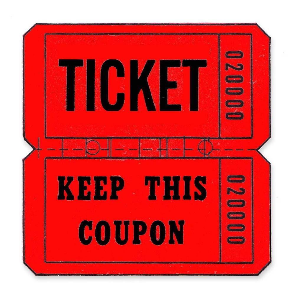 1000x1000 Double Roll Numbered Raffle Tickets Amp Keep This Coupon Red Or Blue