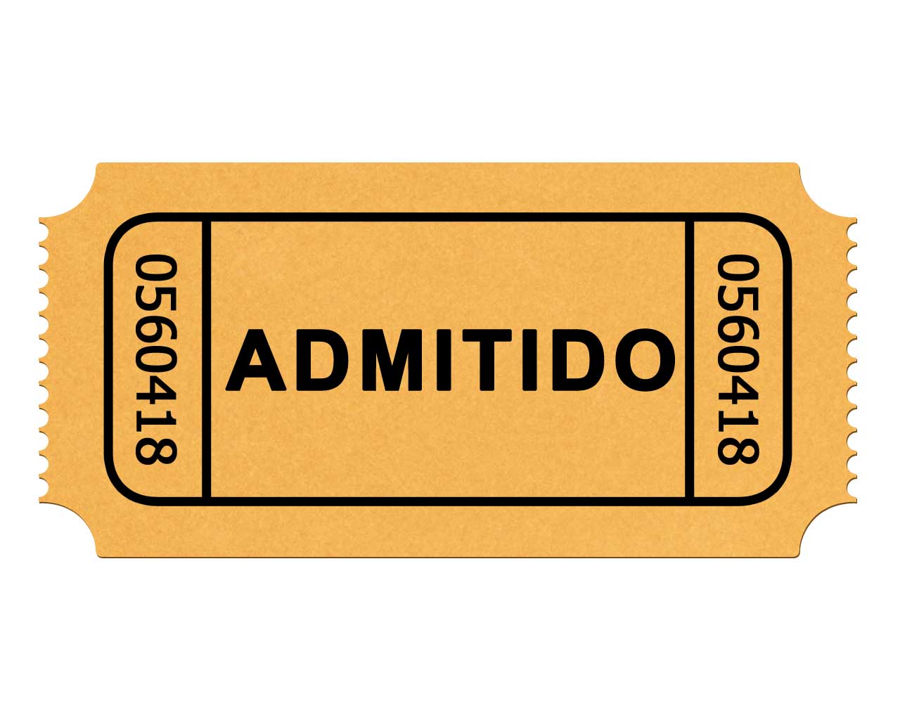 1280x1024 Ticket Stub Clipart