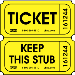 248x250 Yellow Ticket Clip Art
