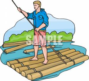 300x273 Raft Clipart Man