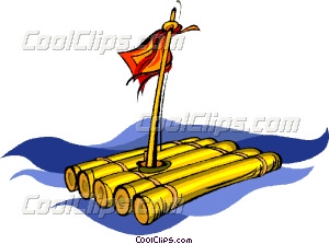 300x223 Raft Vector Clip Art