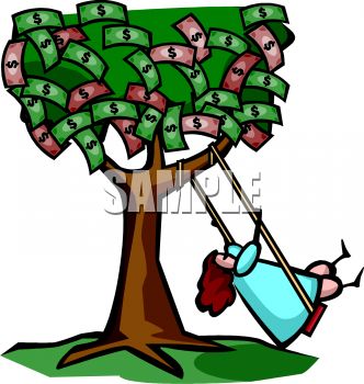 332x350 Money Tree Clip Art