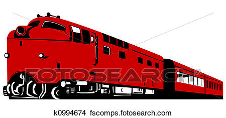 450x235 Drawings Of Red Diesel Train K0994674