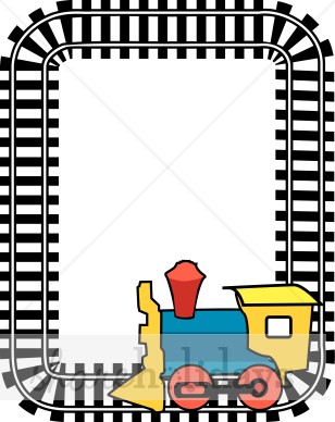 308x388 Railroad Clipart Border