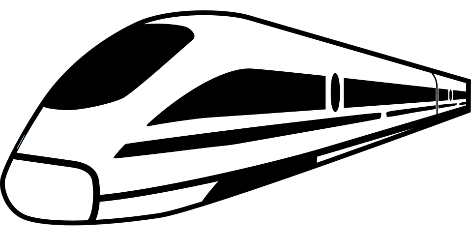 960x480 Railroad Clipart Fast Train