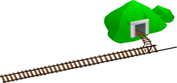 600x281 Train Tracks Clip Art