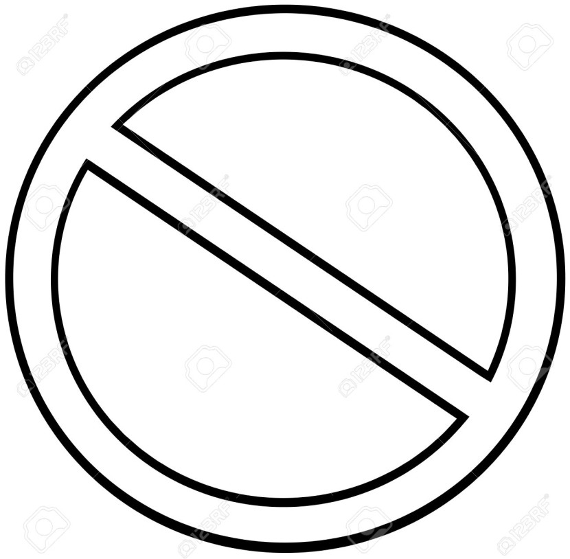 830x814 Stop Sign Black And White