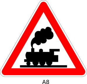 299x288 Train Crossing Sign Clip Art