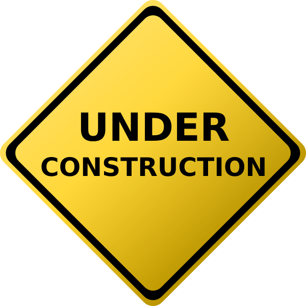 600x600 Under Construction Sign Clip Art