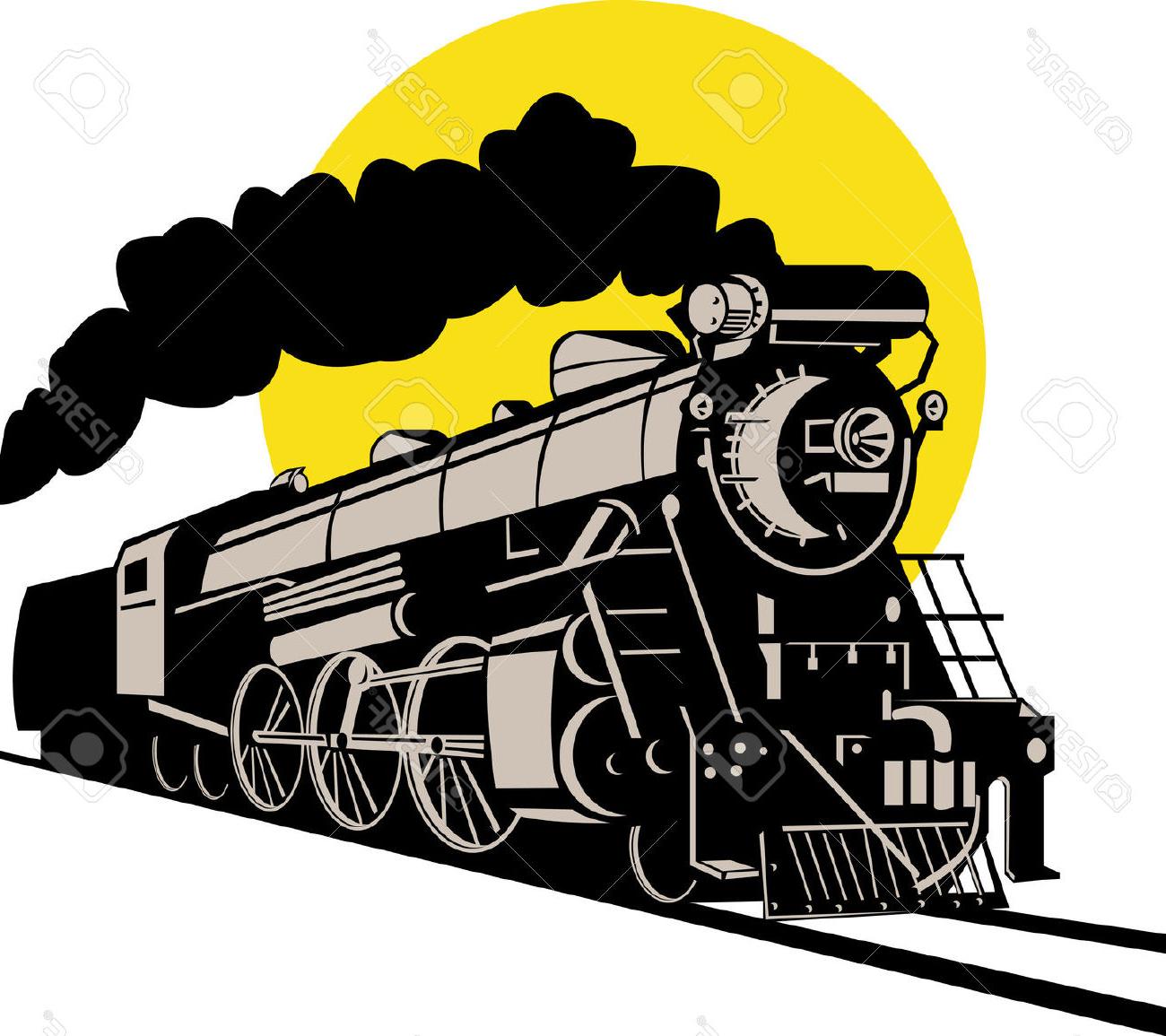 1300x1155 Best Free Cartoon Steam Train On Side Vector Cdr Free Vector Art