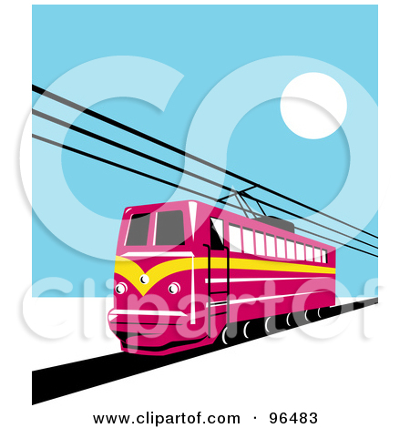 450x470 Railroad Clipart Electric Train
