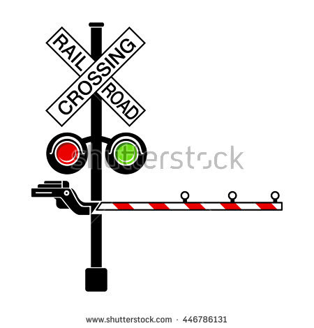 450x470 Train Station Clipart Railroad Crossing