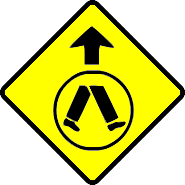600x600 Pedestrians Crossing Clip Art