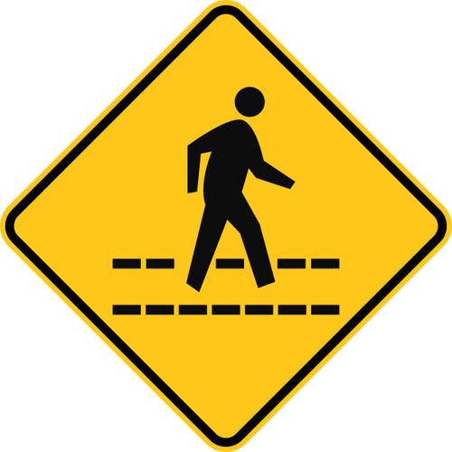 500x500 Railroad Crossing Regulatory Trail Sign Digital Crayon