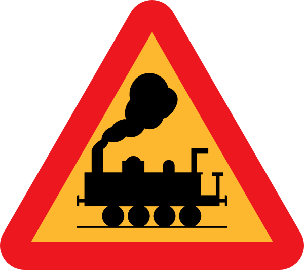 600x533 Train Roadsign Clip Art