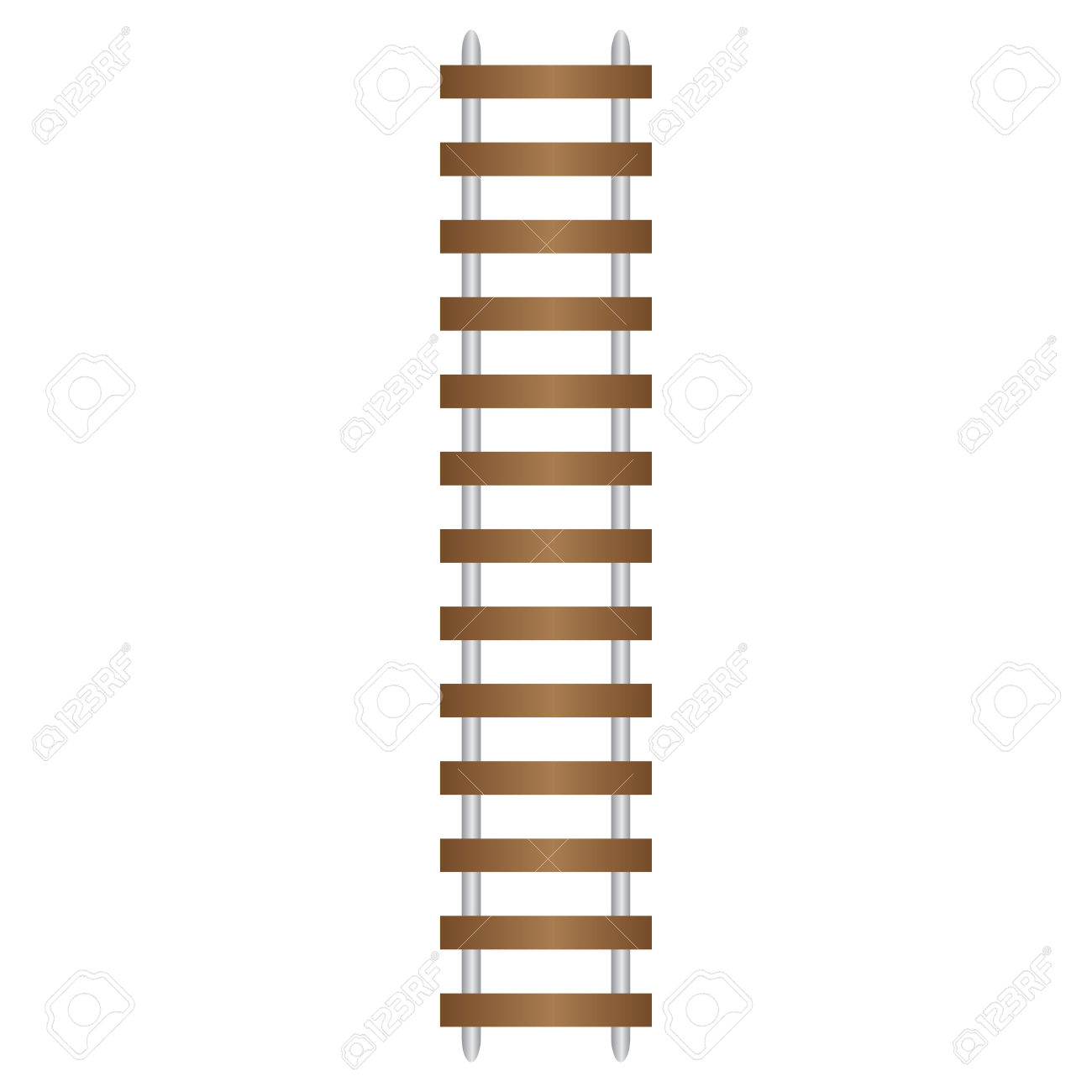 1300x1300 Horizontal Train Tracks Clipart