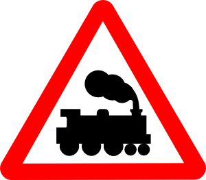 300x263 Train Road Signs Clip Art
