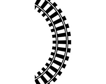 340x270 Train Tracks Clipart Etsy