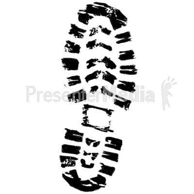 400x400 Boot Tracks Clipart