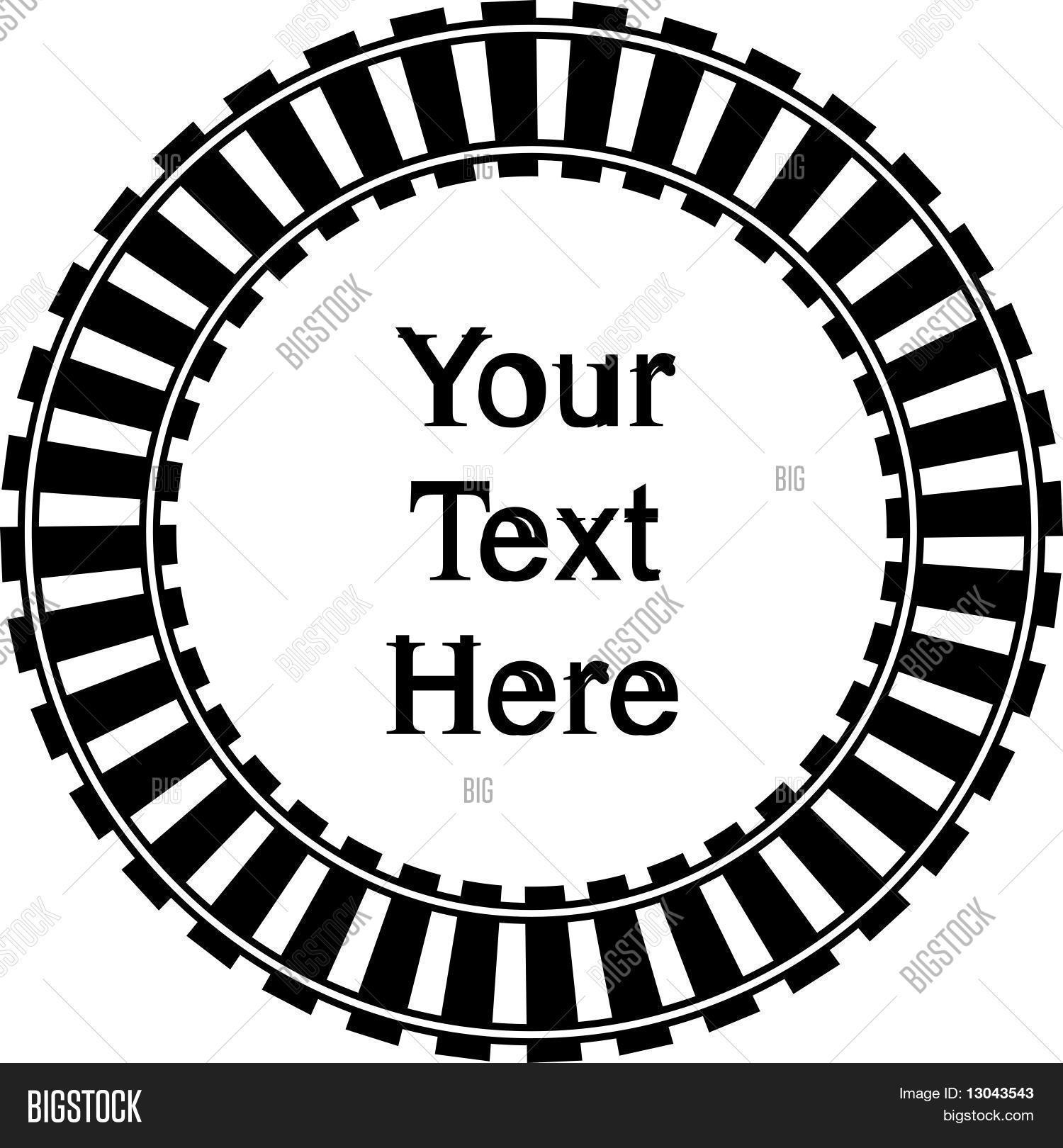 1500x1620 Circular Train Track.eps Vector Amp Photo Bigstock