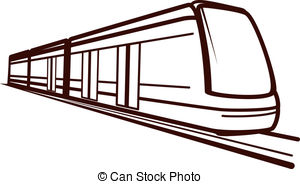 300x184 Modern Train Clipart