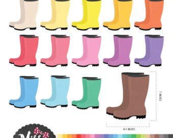 340x270 Rain Boots Clipart Etsy