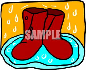 300x243 Rain Boots In Puddle Clipart Panda