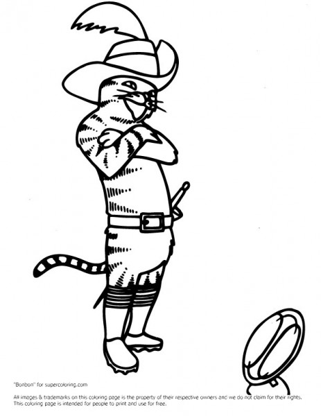 463x600 Free Coloring Pages Puss N Boots Puss In Boots Shrek Coloring Pages.