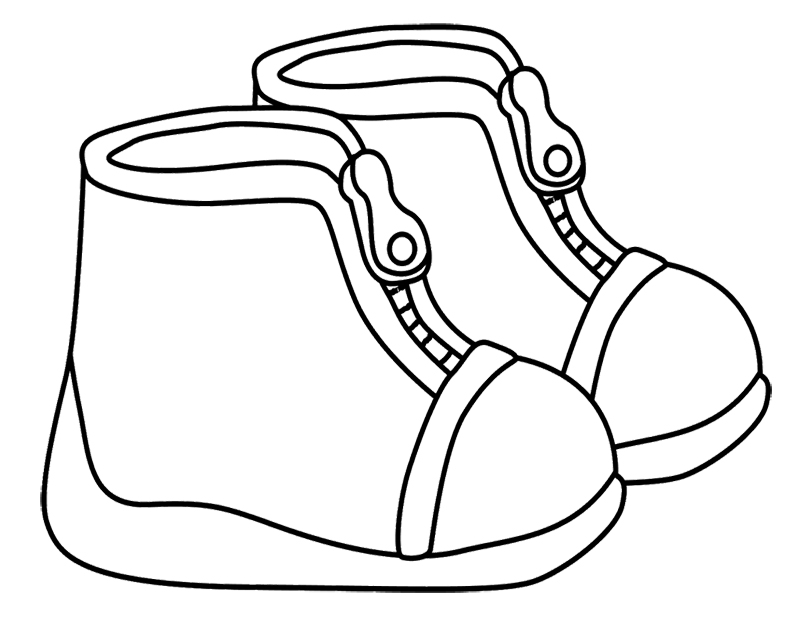800x625 20 Best Winter Coloring Page Images Snow Boot
