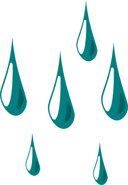 414x596 Rain Drops Clip Art