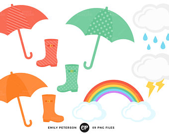 340x270 Rain Clip Art Etsy