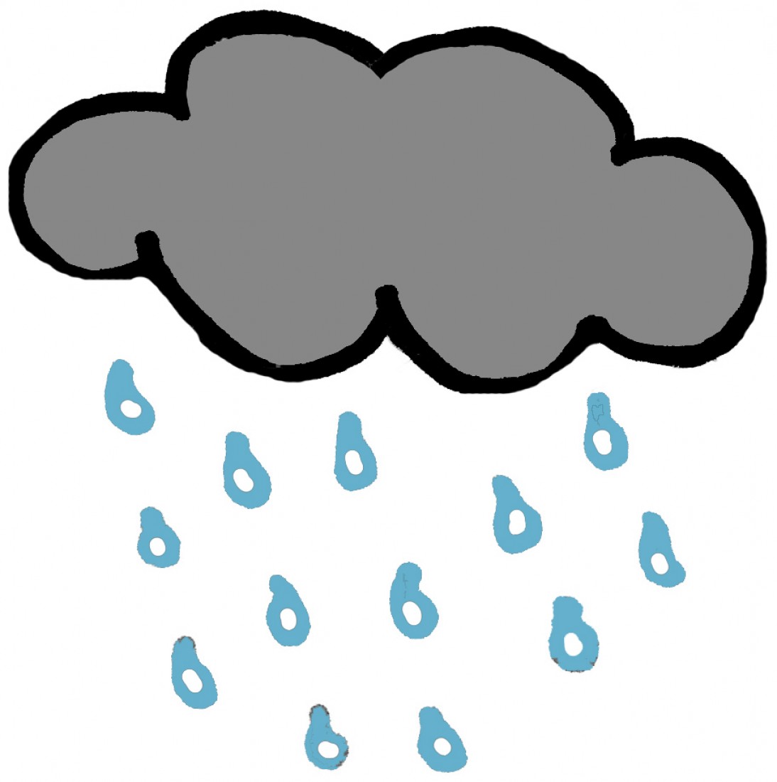 1094x1100 Rainy Black And White Clipart