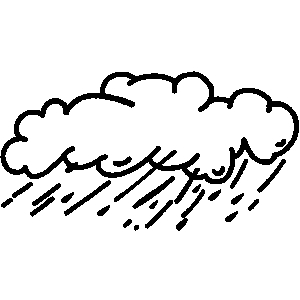 300x300 Cloud Black And White Rain Cloud Clipart Black And White