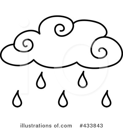 400x420 Rain Clipart Outline
