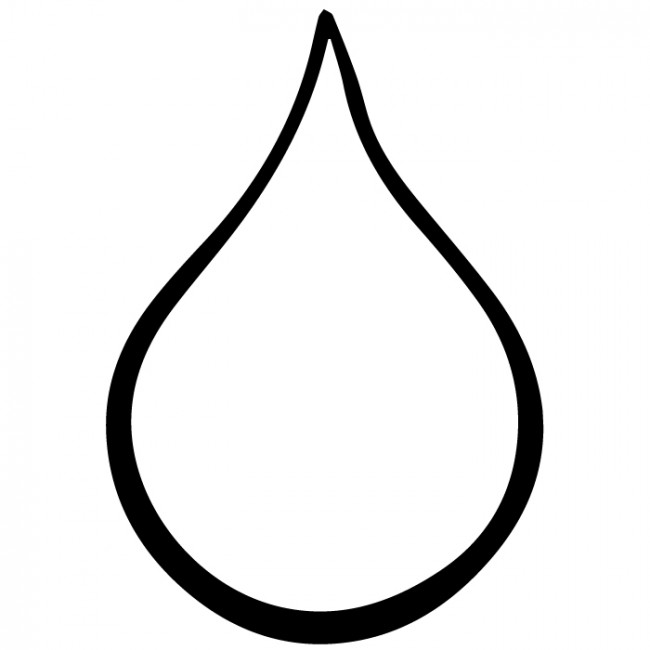 650x650 Outline Of A Raindrop Free Download Clip Art