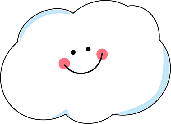 550x400 Happy Rain Cloud Clipart