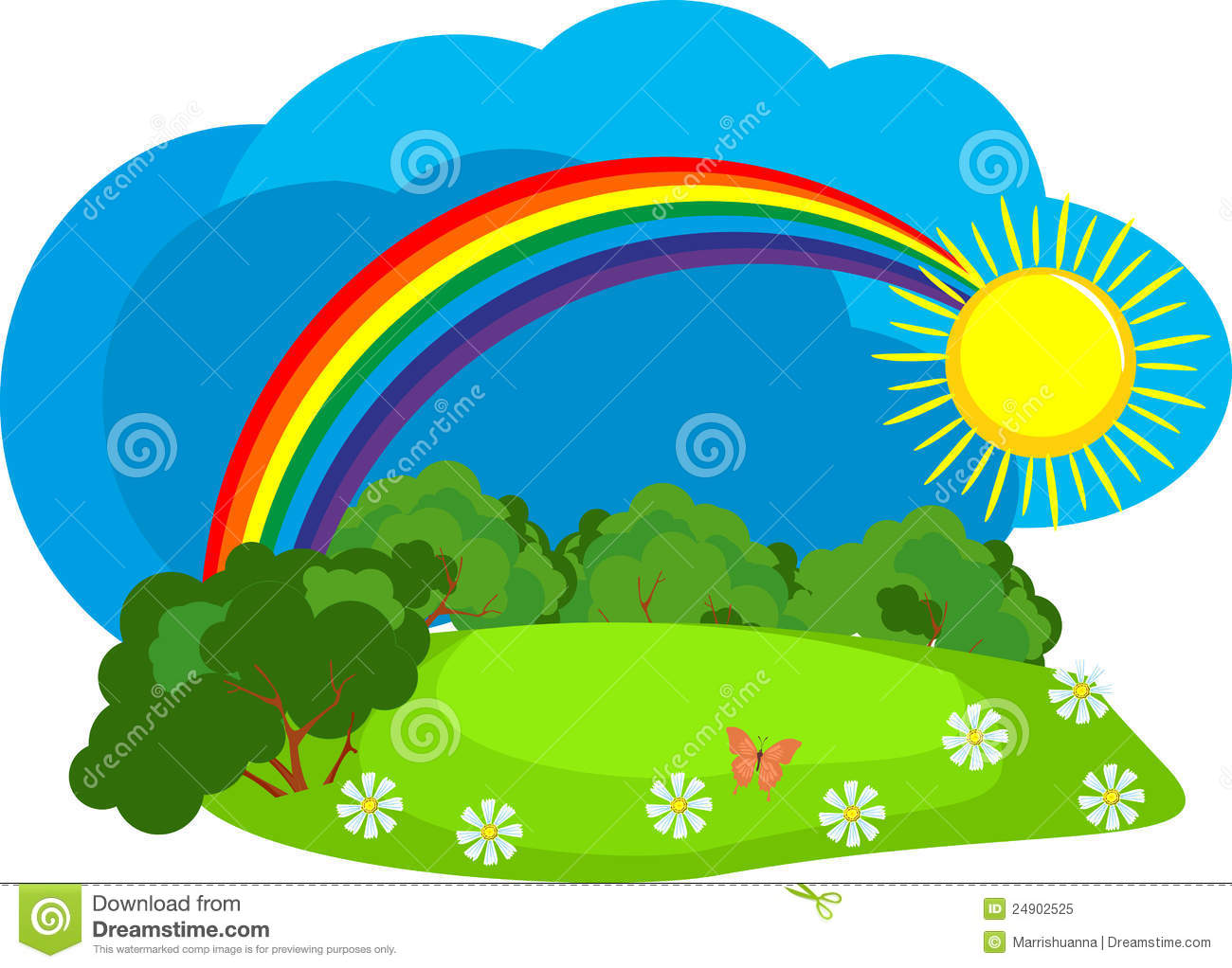 1300x1022 Rainbow Clipart Rainy