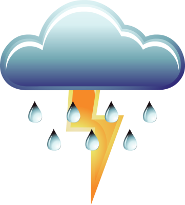 361x400 Rain Clipart Thunderstorm