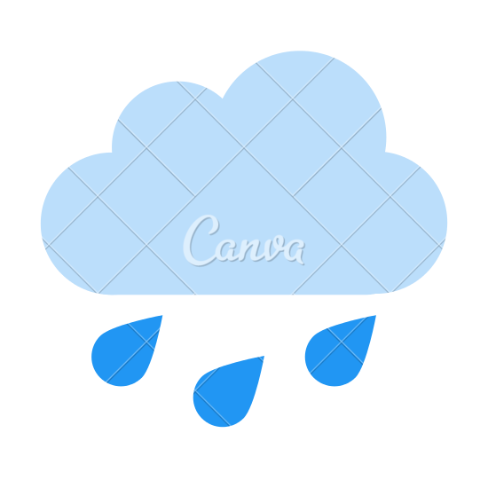 550x550 Rain Cloud Icon