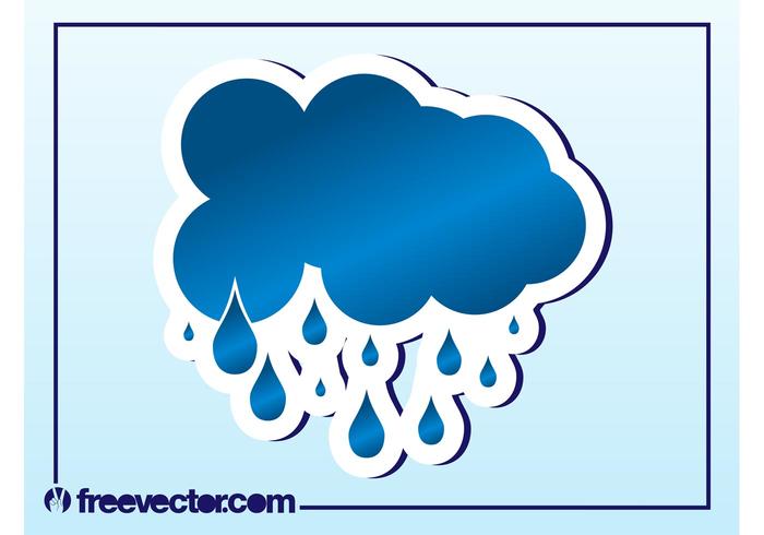 700x490 Rain Cloud Vector