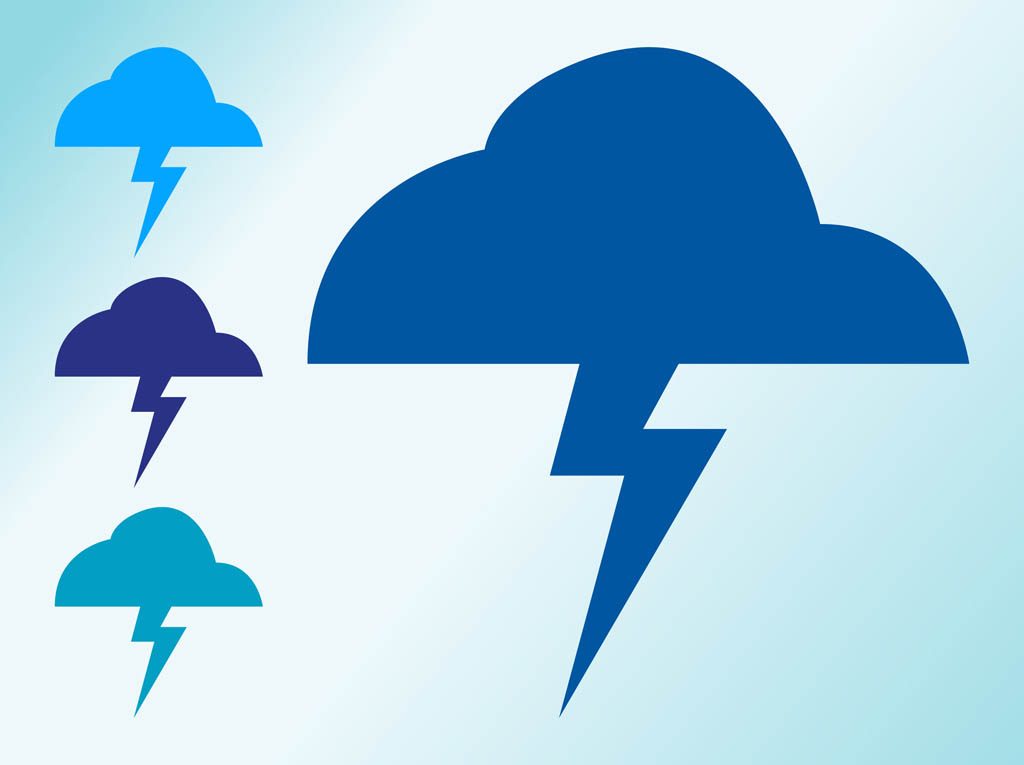 1024x765 Lightning Clouds Clipart