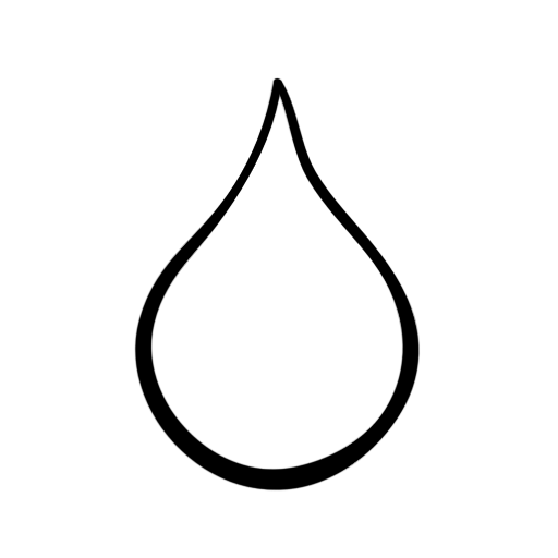 512x512 Raindrops Clipart Outline