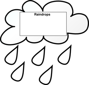 299x285 Raindrops Clip Art
