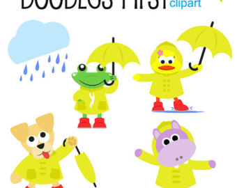 340x270 Rainy Day Clip Art Etsy