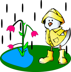 292x297 Rain Clipart Duck In Rain Coat And Boots Clip