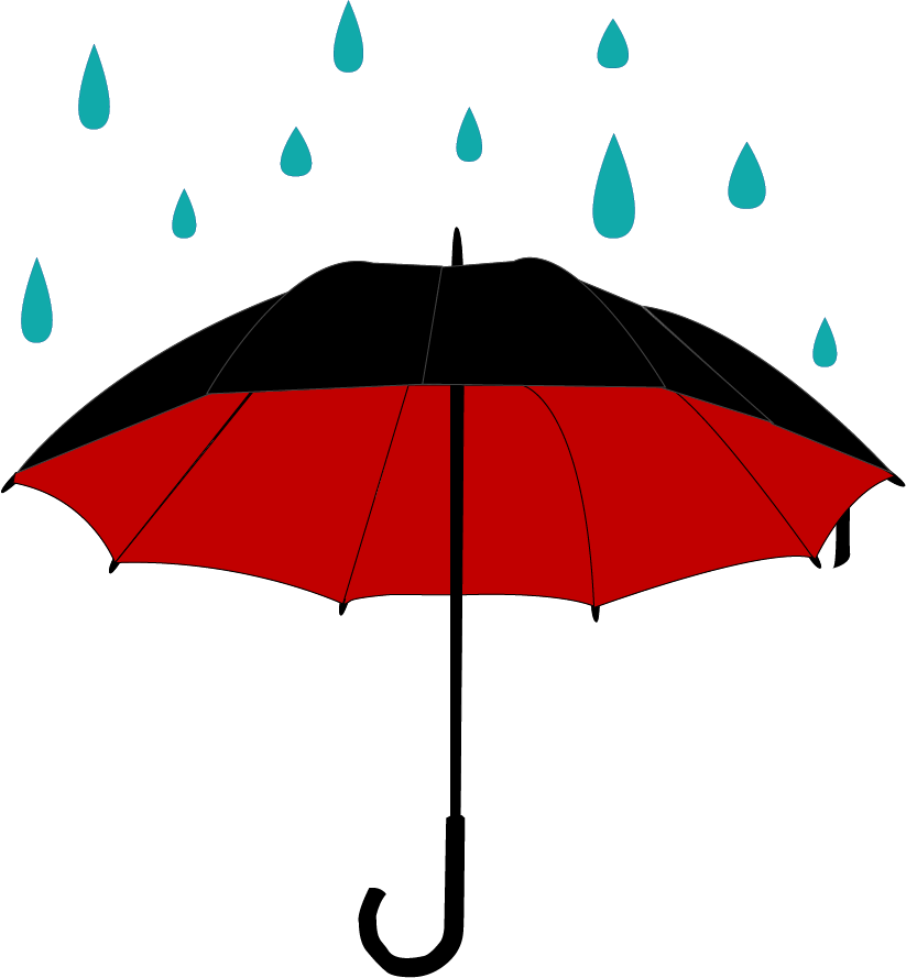 823x889 Clipart Umbrella Rain