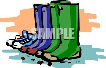 350x225 Royalty Free Clip Art Image Rain Boots