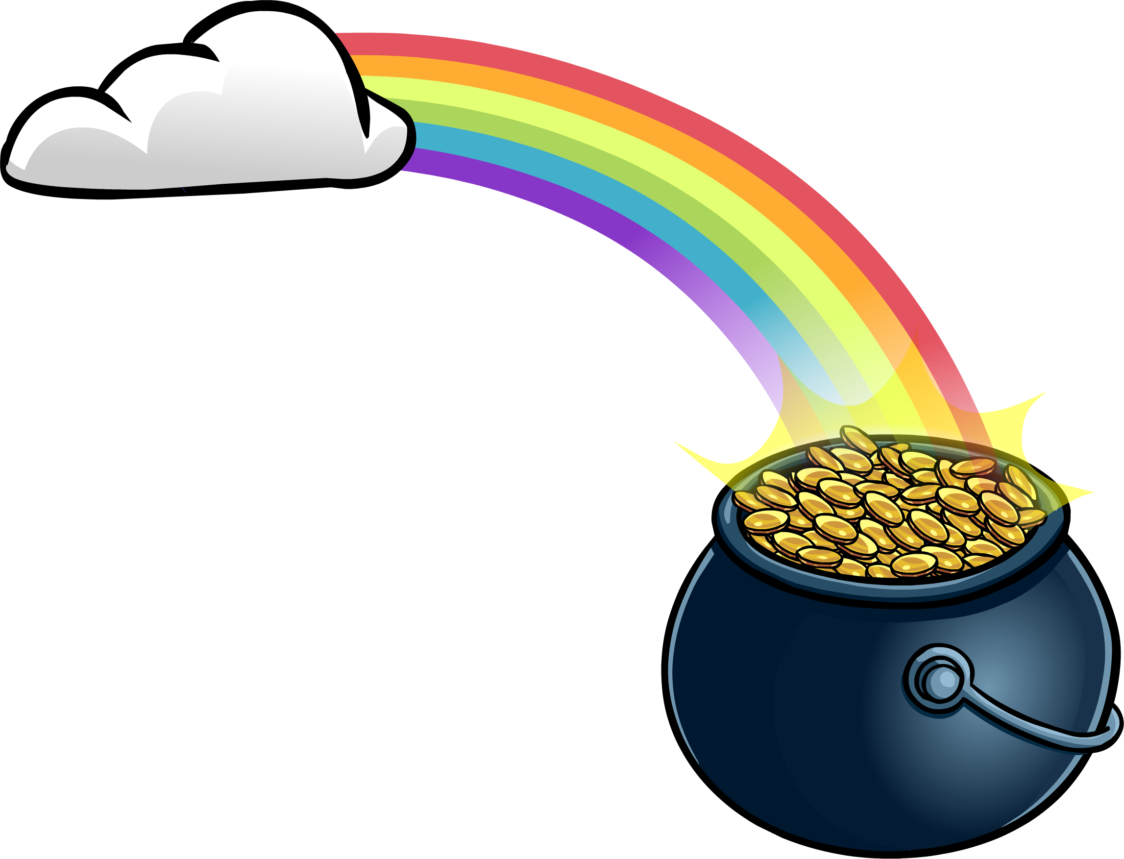 2294x1753 Rainbow With Pot O' Gold Club Penguin Wiki Fandom Powered By Wikia