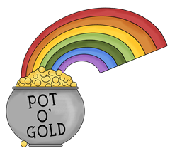 240x212 Gold Clipart Leprechaun Rainbow
